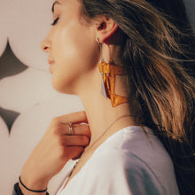 Load image into Gallery viewer, I see through an Orange Earrings
