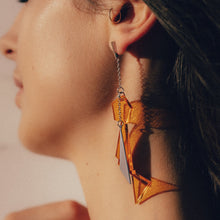 Load image into Gallery viewer, I see through an Orange Earrings
